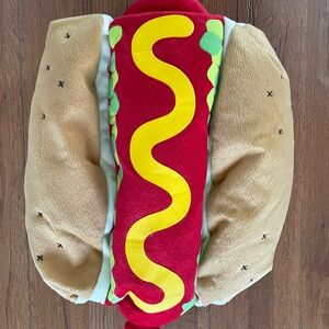Hot Dog Costume for Pets L:14" Circumference: 21-23"